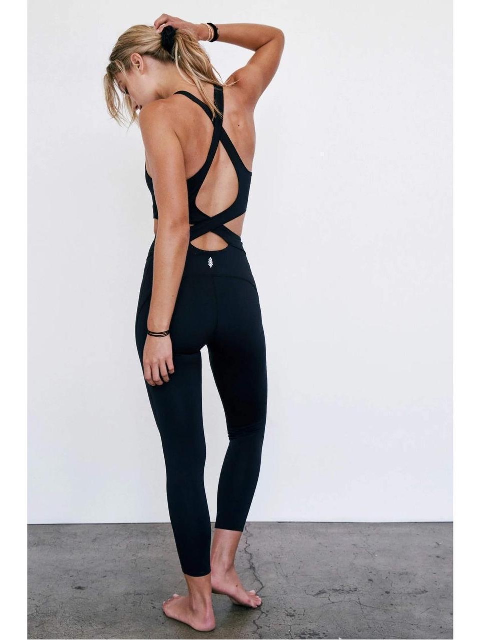 Free People Movement | Black Jumpsuit